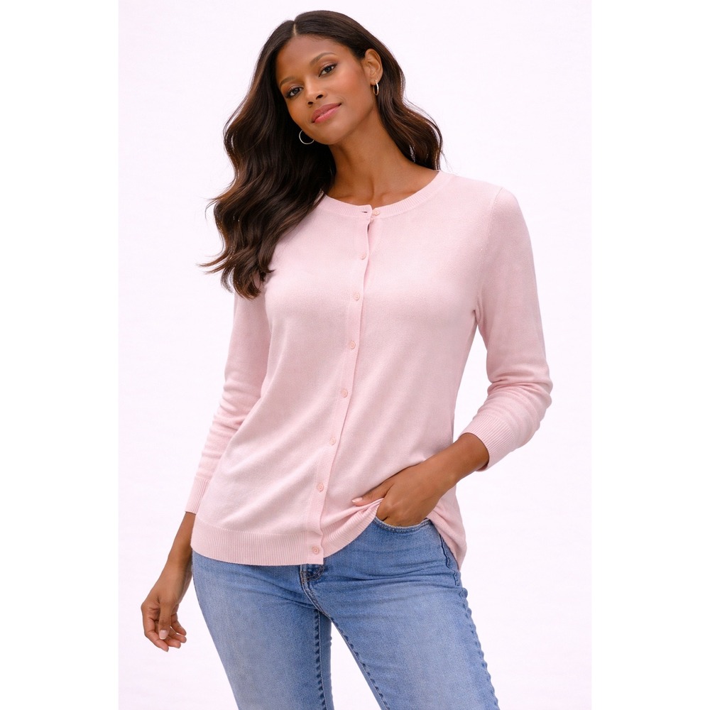 Croft & Barrow- Women's Light Pink Cardigan Size M